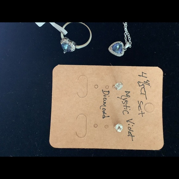 Mystic Gemstone Necklace & Earrings Set - Picture 5 of 6